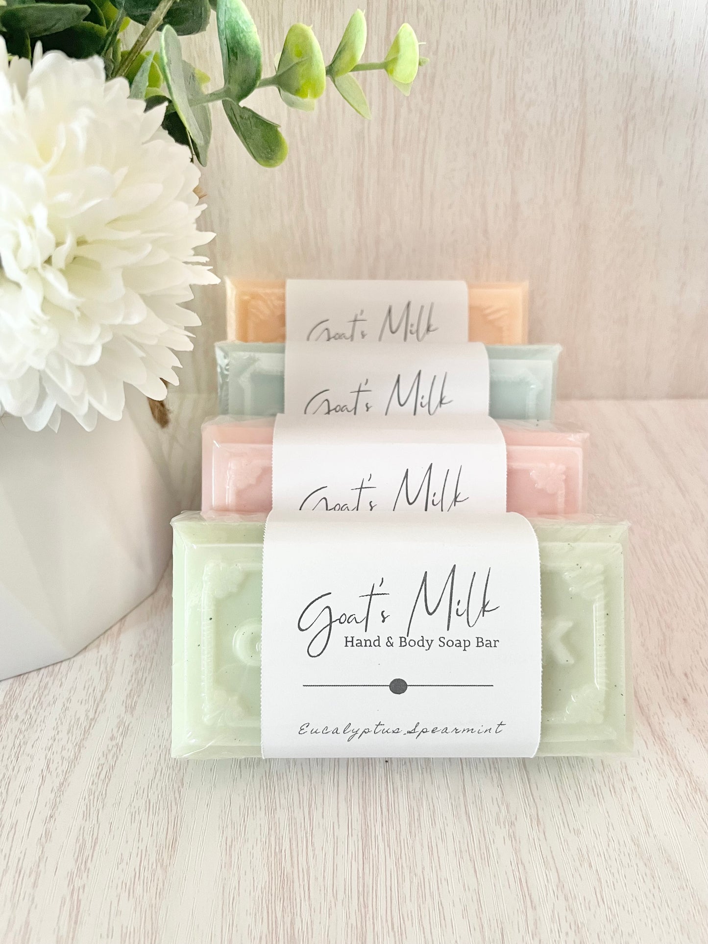 a) 4 oz Goat Milk Soap - 8 Bars