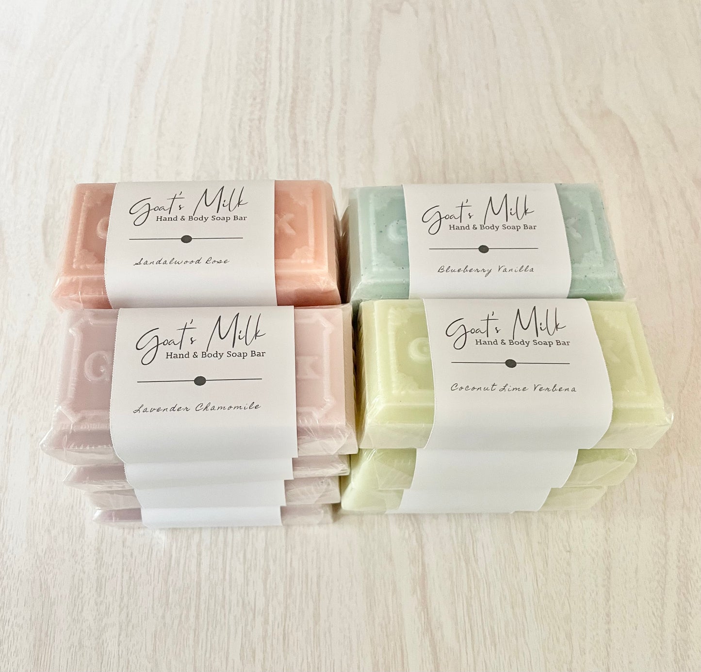 a) 4 oz Goat Milk Soap - 8 Bars