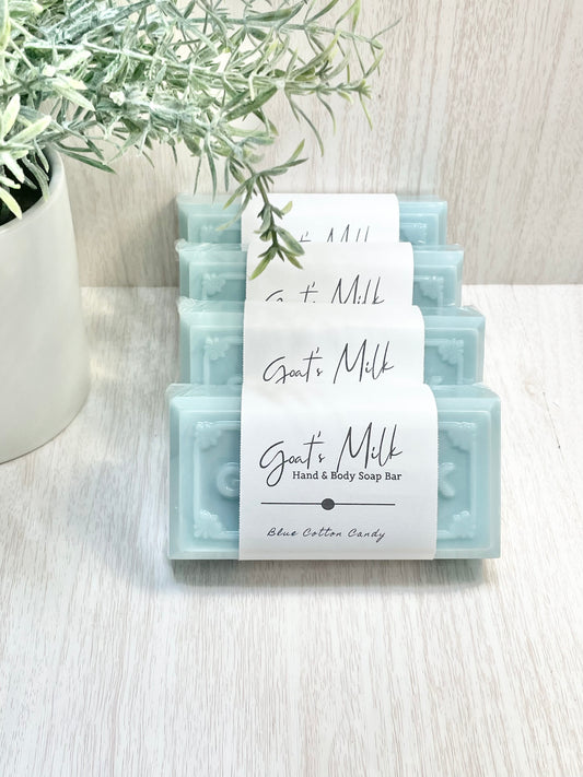 Blue Cotton Candy Goat Milk Soap