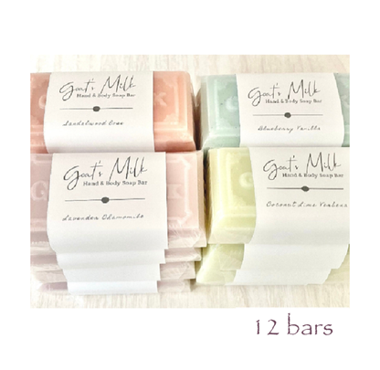 12 Bars Goat Milk Soap