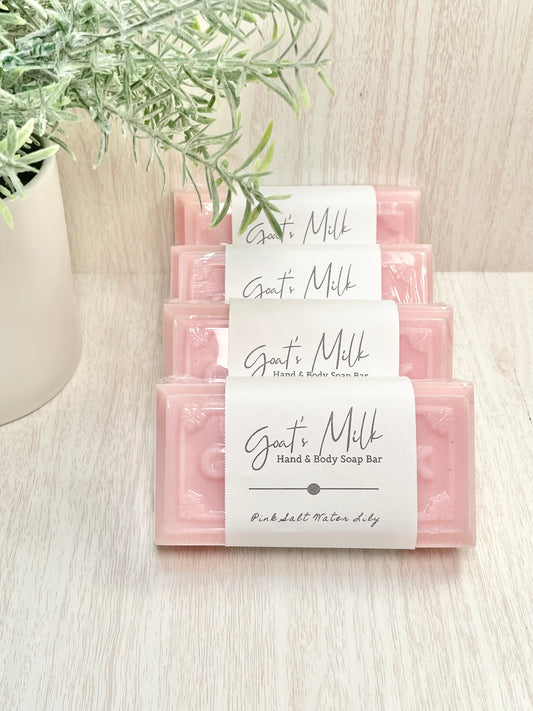 Pink Salt & Water Lily Goat Milk Soap